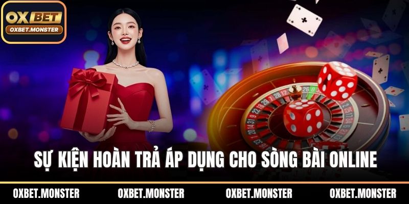 Sự kiện hoàn trả áp dụng độc quyền cho sòng bài online